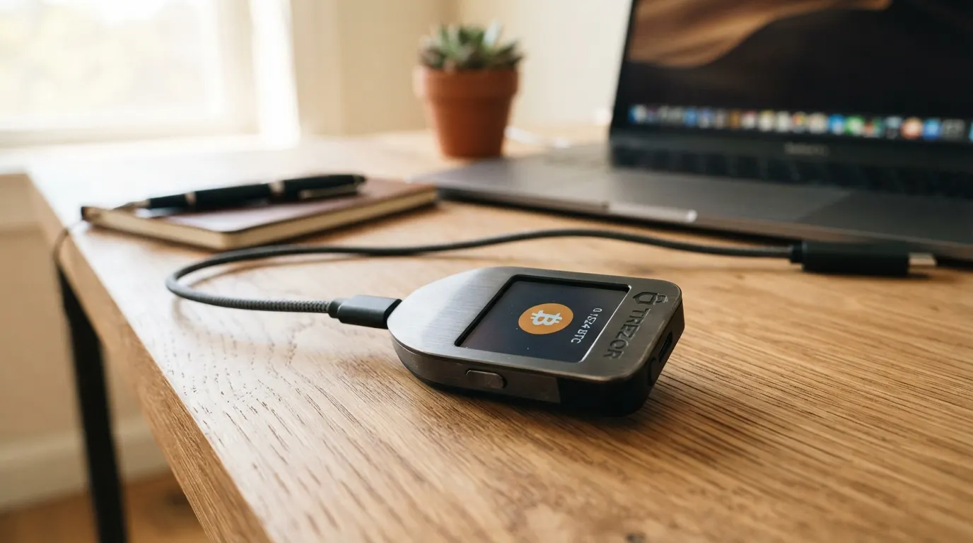 Illustrative image representing a Bitcoin and cryptocurrency wallet